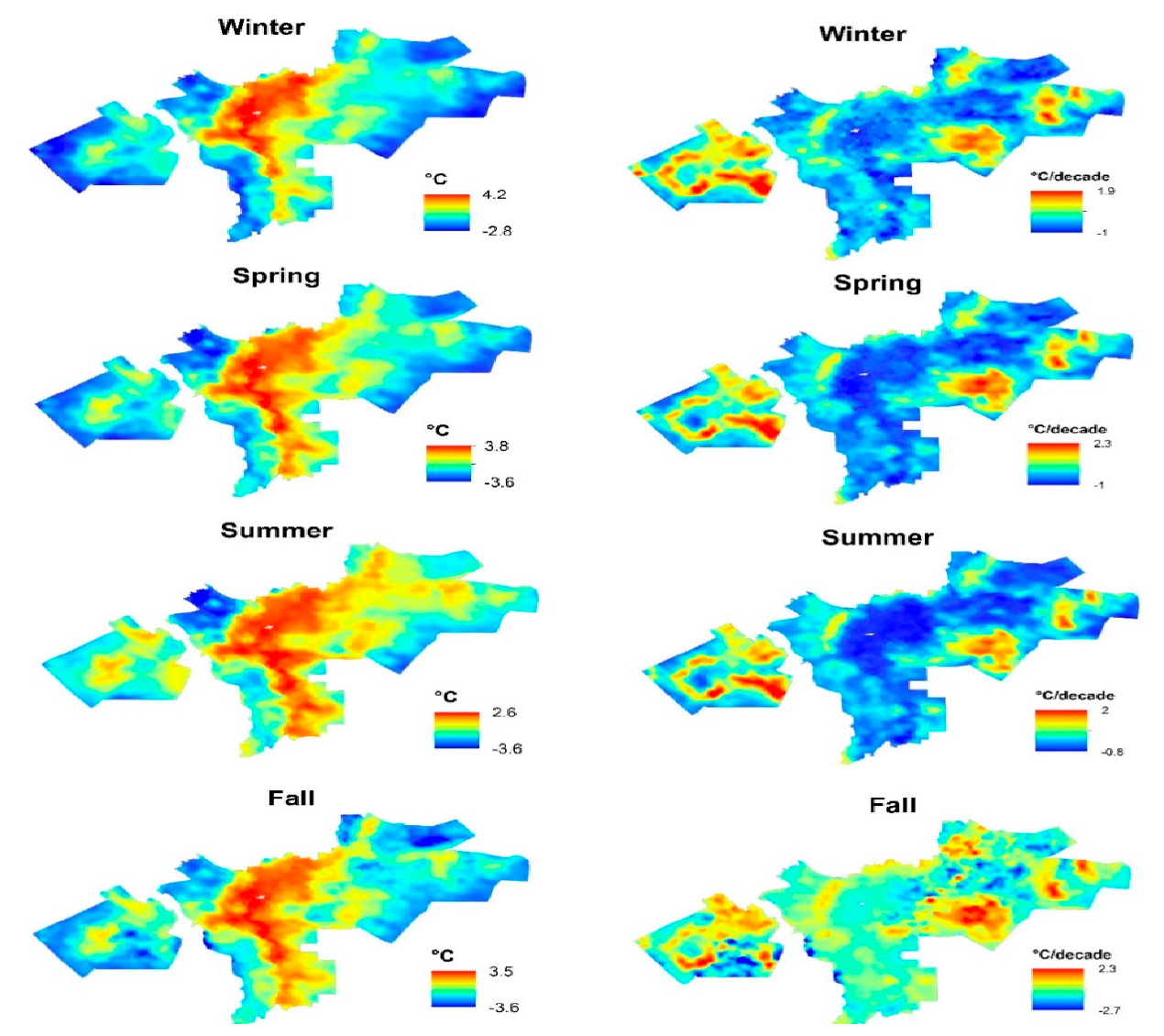 Cairo’s seasonal thermal pattern
